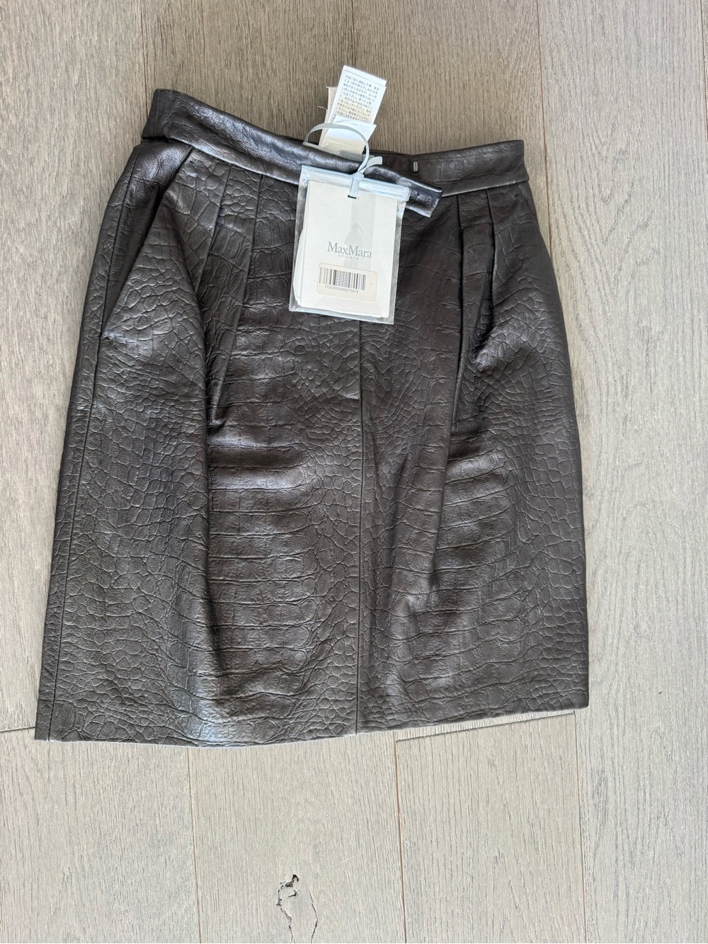 MaxMara leather skirt